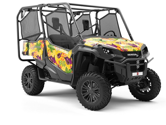 Roll Up Fruit Utility Vehicle Vinyl Wrap