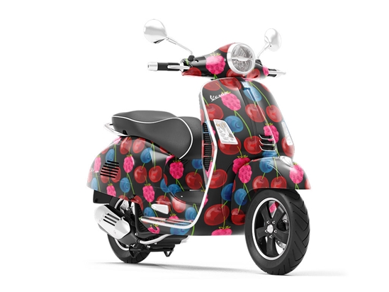 Berries and Cherries Fruit Vespa Scooter Wrap Film