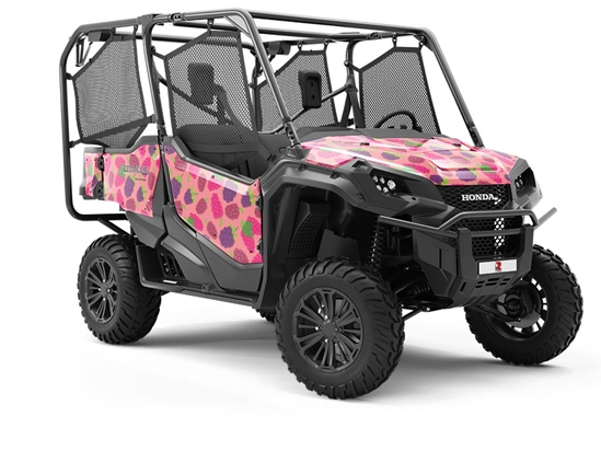 Black and Raspy Fruit Utility Vehicle Vinyl Wrap