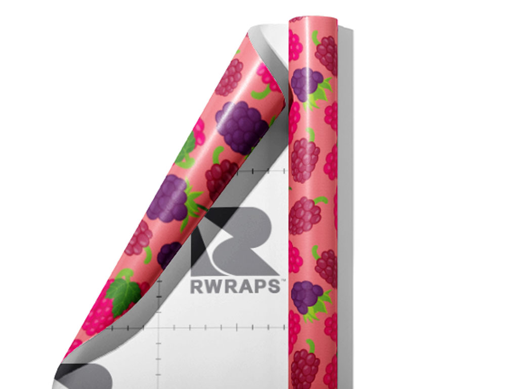 Black and Raspy Fruit Wrap Film Sheets