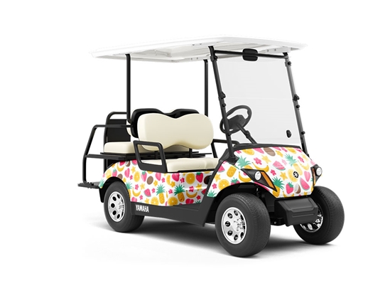 Meet and Greet Fruit Wrapped Golf Cart