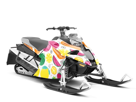 Mix Up Fruit Custom Wrapped Snowmobile