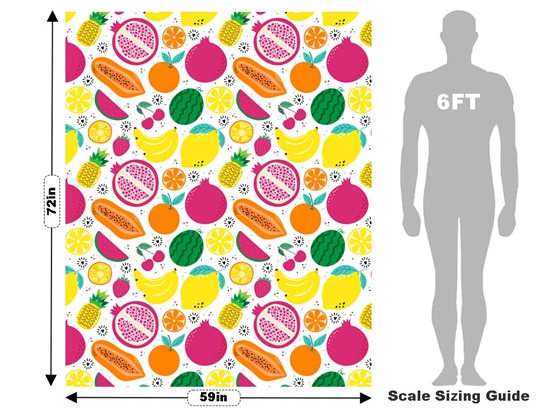 Mix Up Fruit Vehicle Wrap Scale