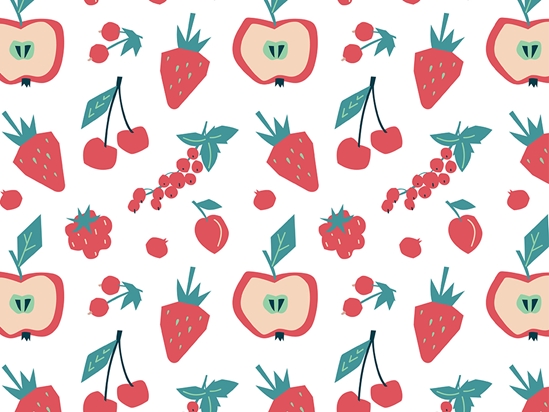 Red Faced Fruit Vinyl Wrap Pattern