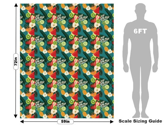 Sweet Ambrosia Fruit Vehicle Wrap Scale