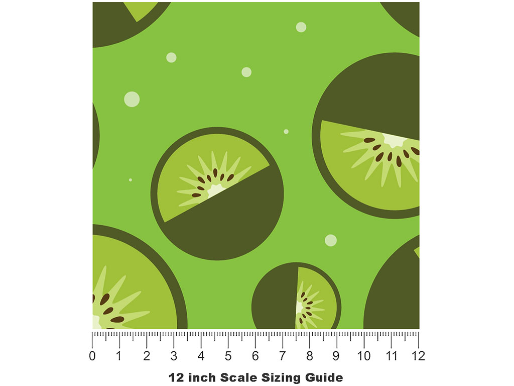 Missing Half Fruit Vinyl Film Pattern Size 12 inch Scale