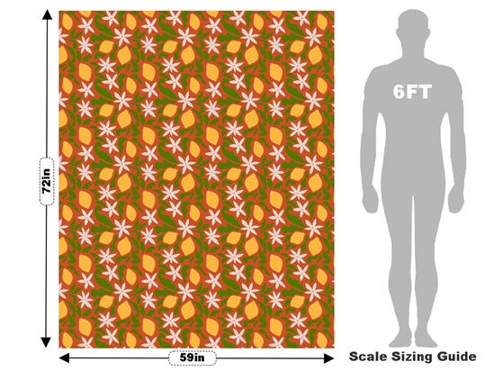 Blossoming Fruits Fruit Vehicle Wrap Scale