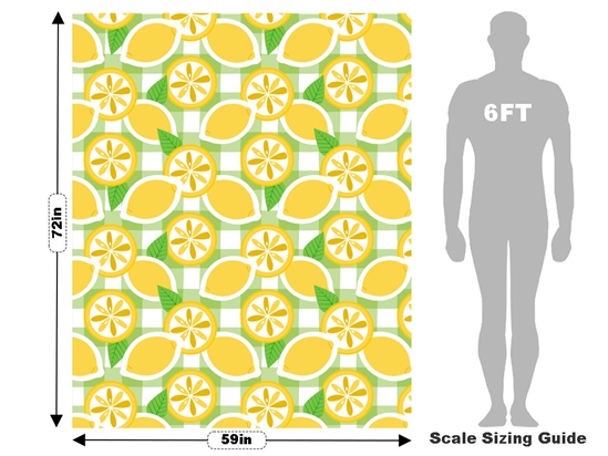 Classic Lemonade Fruit Vehicle Wrap Scale