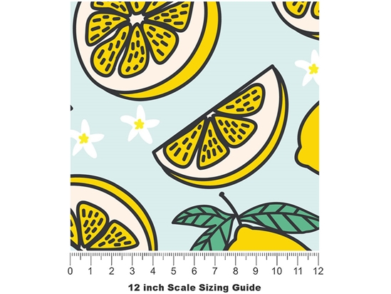 Four Seasons Fruit Vinyl Film Pattern Size 12 inch Scale