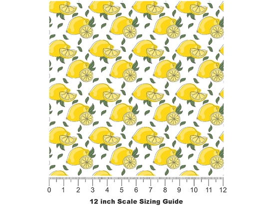 Limoncello  Fruit Vinyl Film Pattern Size 12 inch Scale