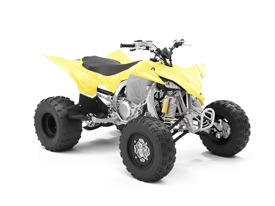 White Outline Fruit ATV Wrapping Vinyl