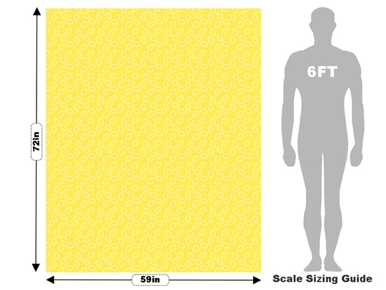 White Outline Fruit Vehicle Wrap Scale