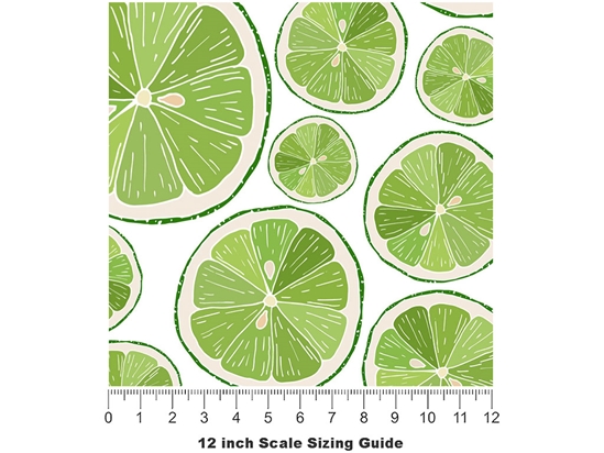 Lima  Fruit Vinyl Film Pattern Size 12 inch Scale