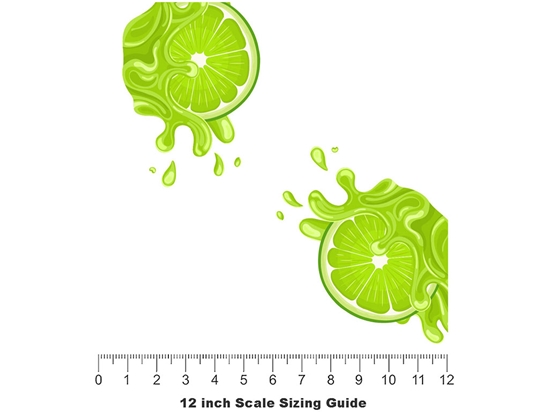 Sour Splash Fruit Vinyl Film Pattern Size 12 inch Scale