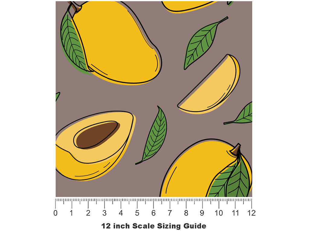 Bottomless Pit Fruit Vinyl Film Pattern Size 12 inch Scale