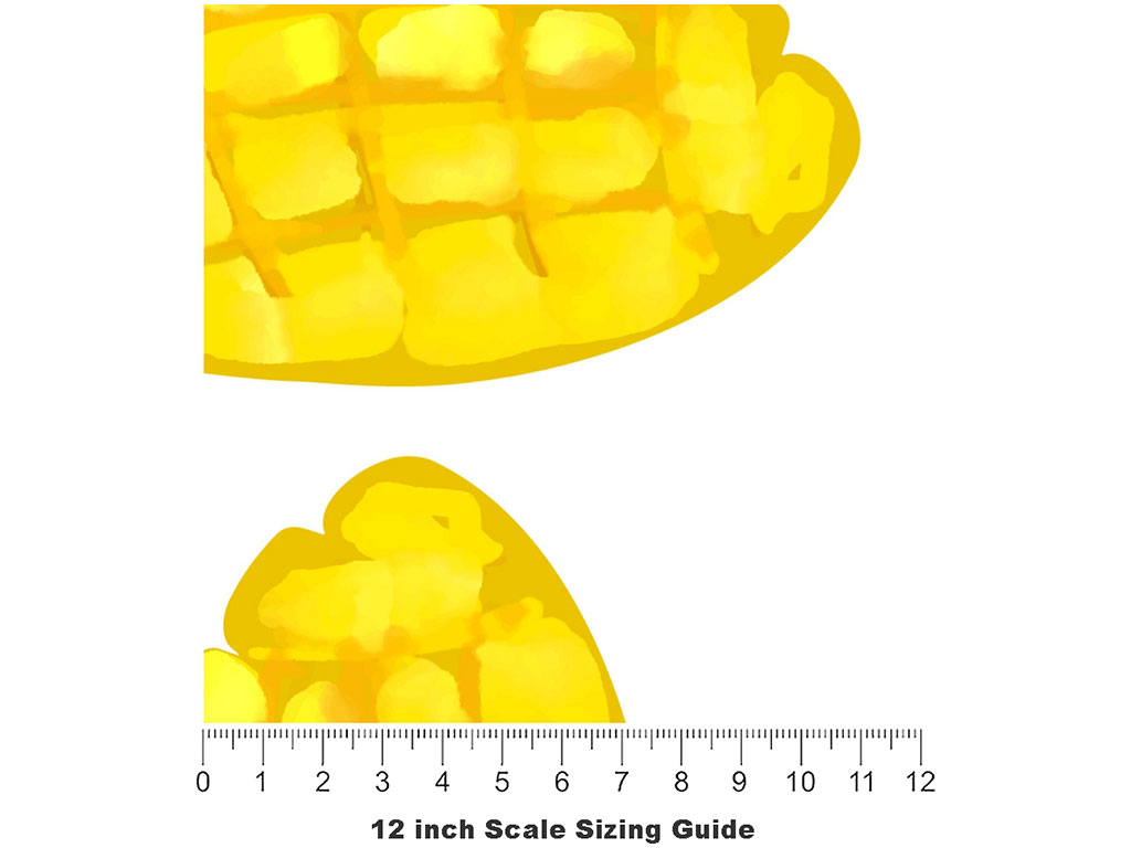 Cubed Sunset Fruit Vinyl Film Pattern Size 12 inch Scale