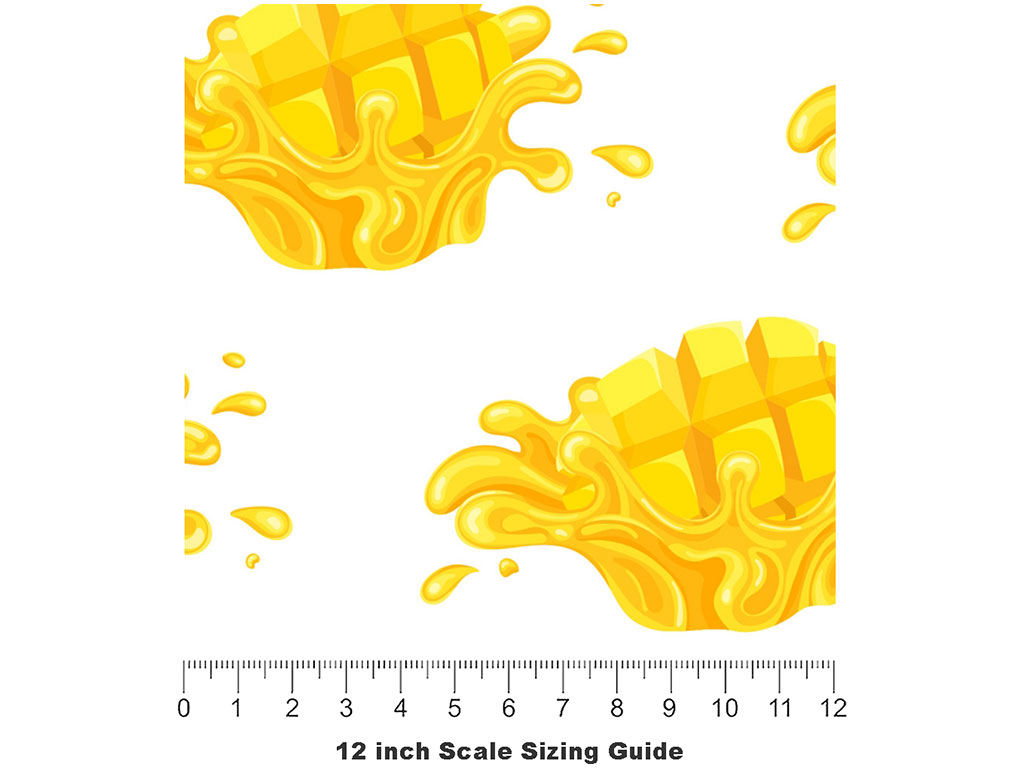 Juicy Cubes Fruit Vinyl Film Pattern Size 12 inch Scale