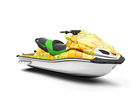 Large Earlygold Fruit Jet Ski Vinyl Customized Wrap