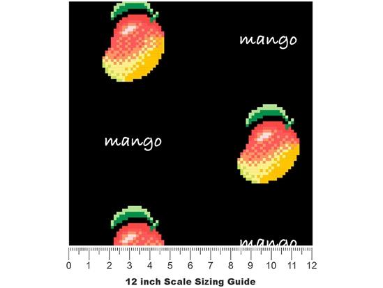 Pix-go  Fruit Vinyl Film Pattern Size 12 inch Scale