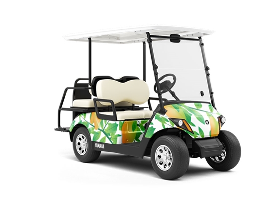 Springfel Tree Fruit Wrapped Golf Cart