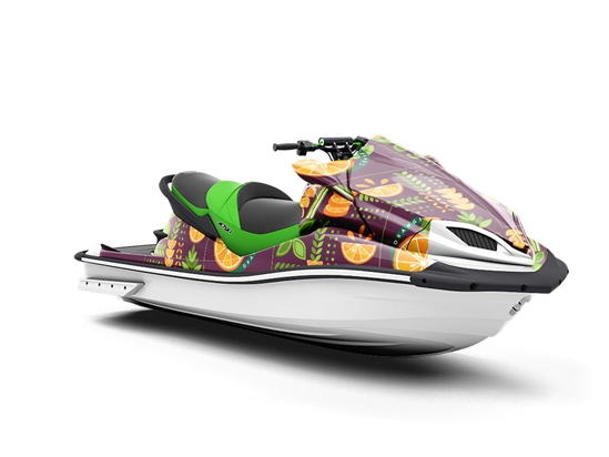 Citrus Champion Fruit Jet Ski Vinyl Customized Wrap