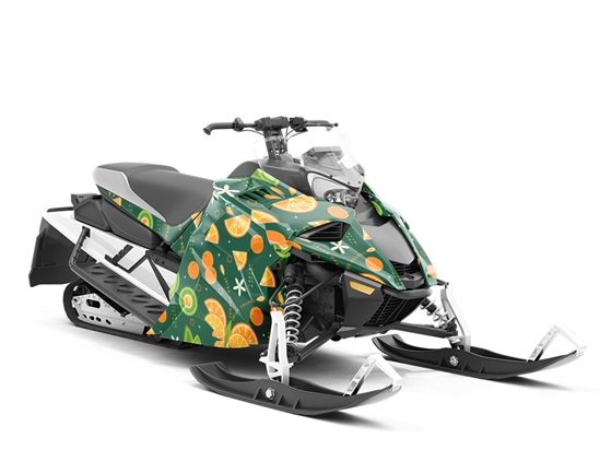 Sunny Grove Fruit Custom Wrapped Snowmobile