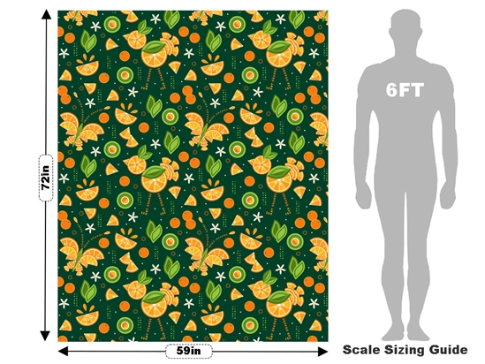 Sunny Grove Fruit Vehicle Wrap Scale