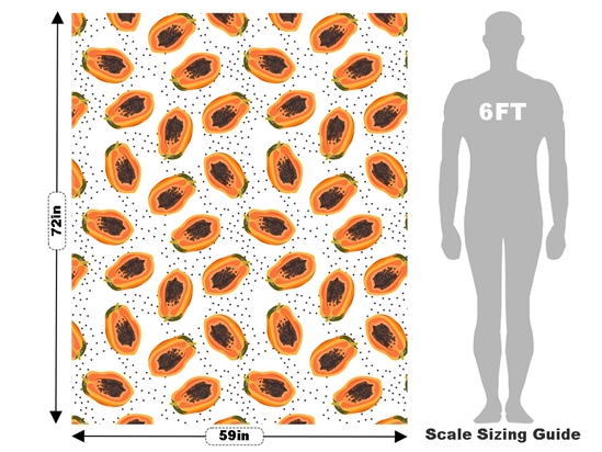 Going Solo Fruit Vehicle Wrap Scale