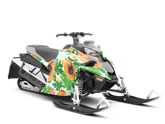 Maradol  Fruit Custom Wrapped Snowmobile