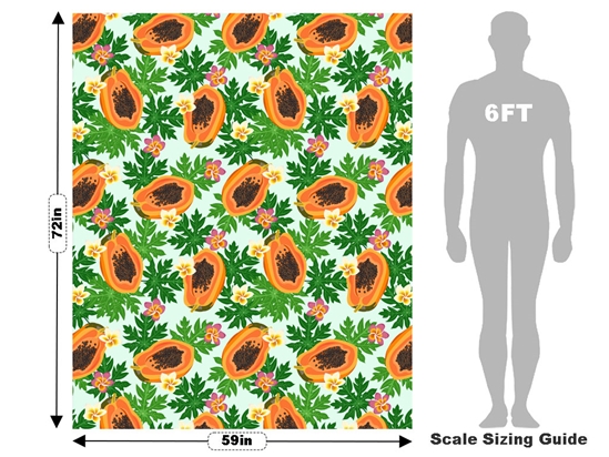 Maradol  Fruit Vehicle Wrap Scale