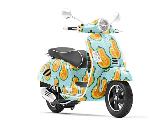 Papaya Potion Fruit Vespa Scooter Wrap Film