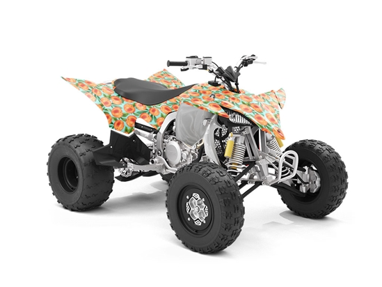 Blue Peachy Keen Fruit ATV Wrapping Vinyl