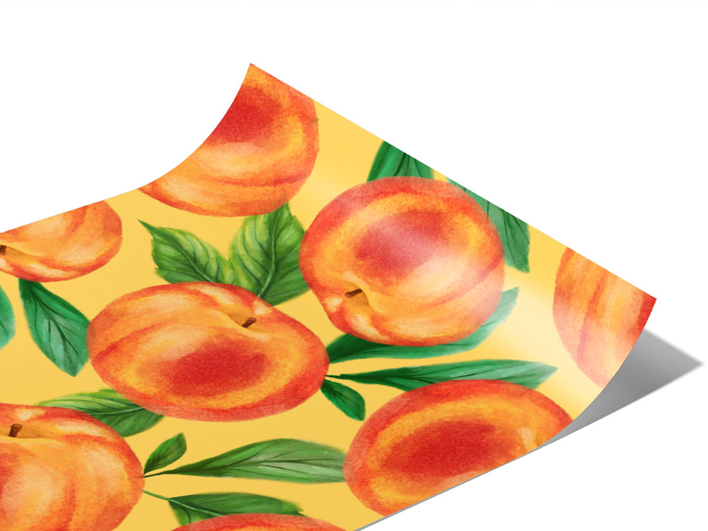 Yellow Peachy Keen Fruit Vinyl Wraps