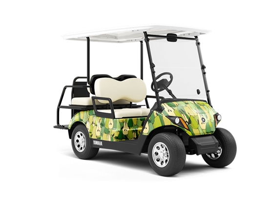 Buttery Bartlett Fruit Wrapped Golf Cart