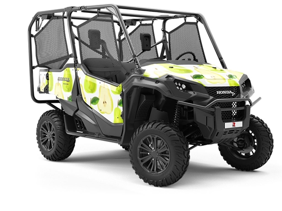 Chartreuse Hood Fruit Utility Vehicle Vinyl Wrap