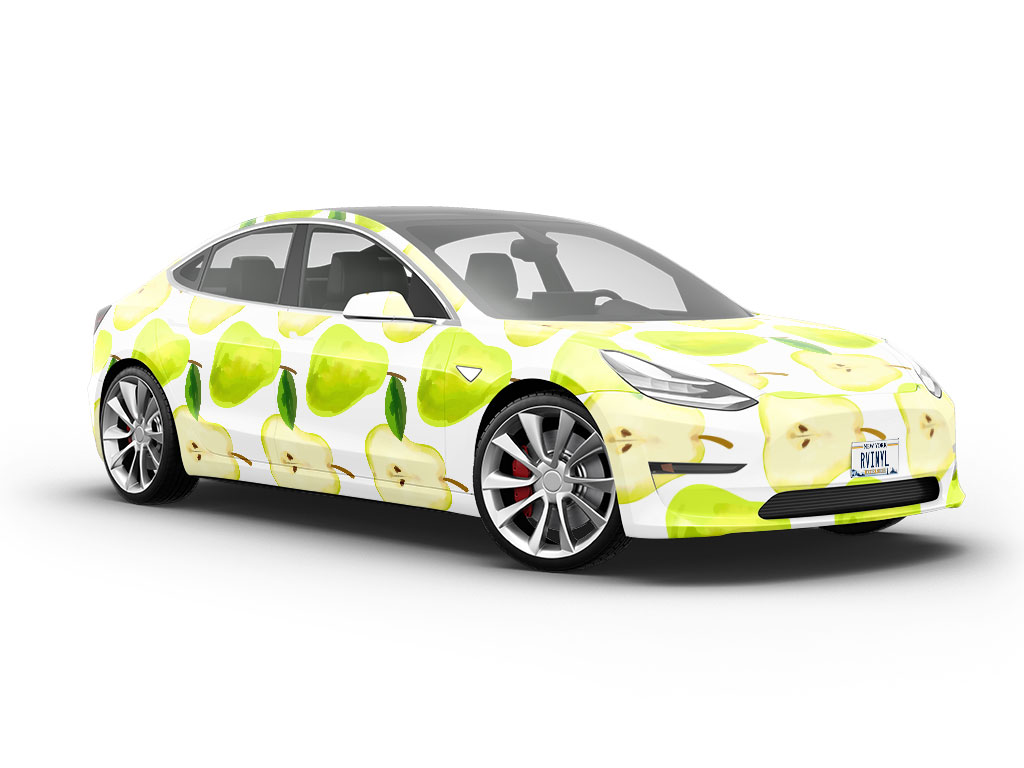 Chartreuse Hood Fruit Vehicle Vinyl Wrap