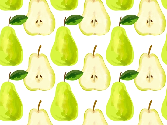 Chartreuse Hood Fruit Vinyl Wrap Pattern