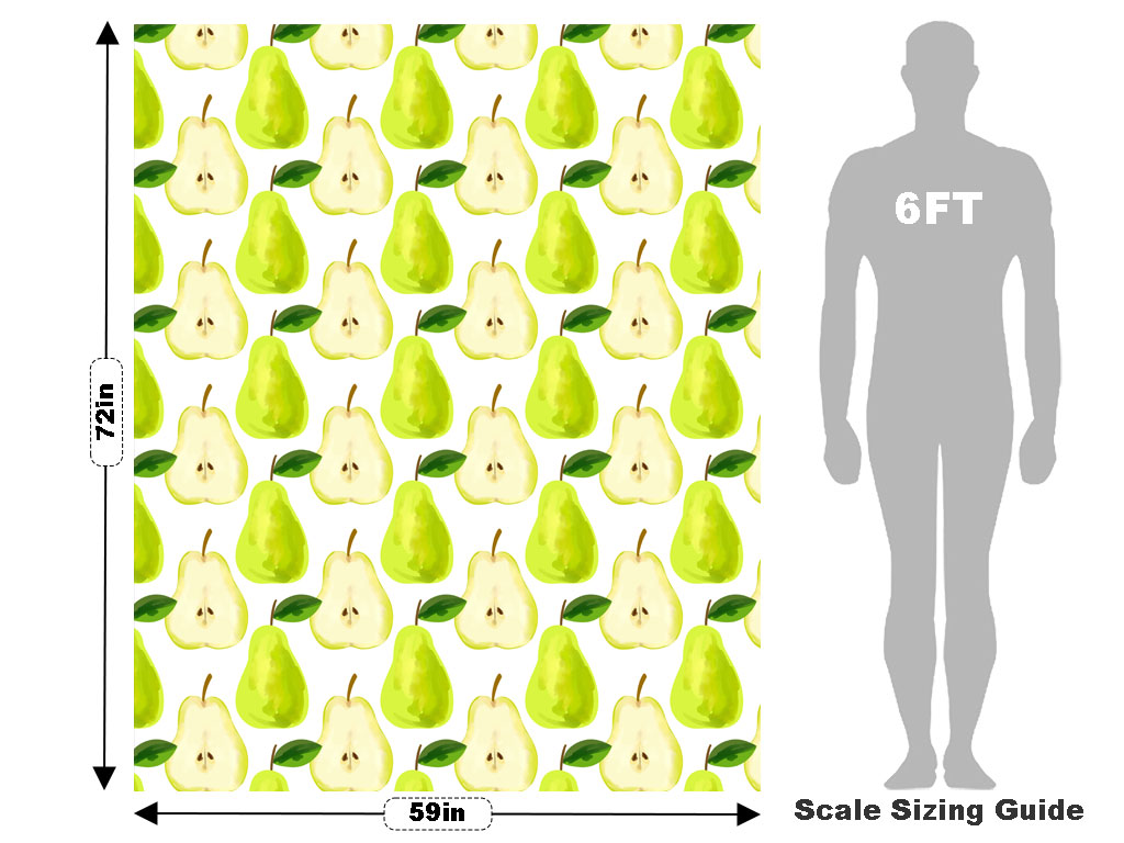 Chartreuse Hood Fruit Vehicle Wrap Scale