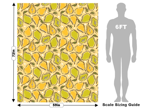 Grant Saint Yellow Fruit Vehicle Wrap Scale