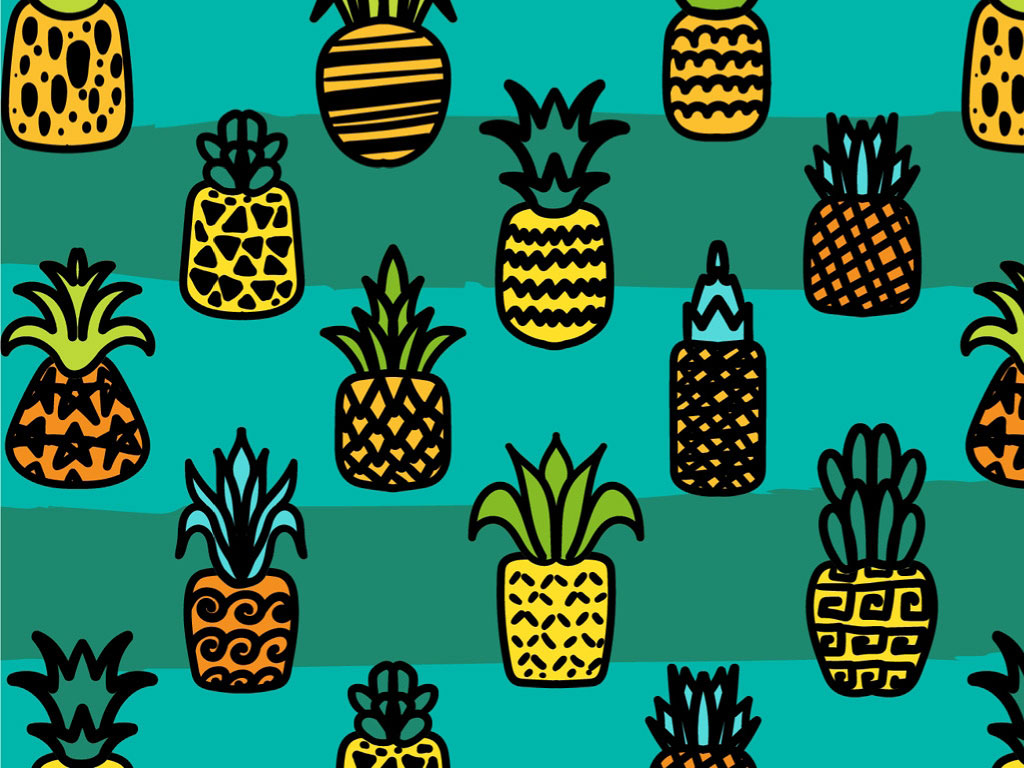 Caribbean Selections Fruit Vinyl Wrap Pattern