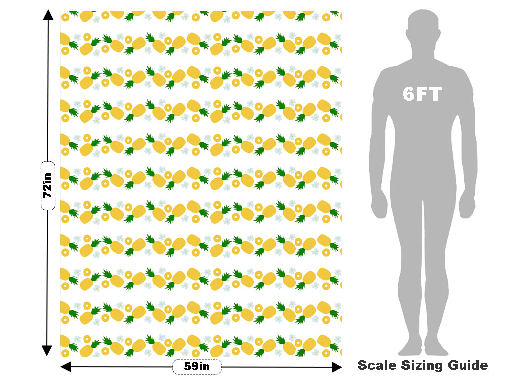 Pineapple Parade Fruit Vehicle Wrap Scale