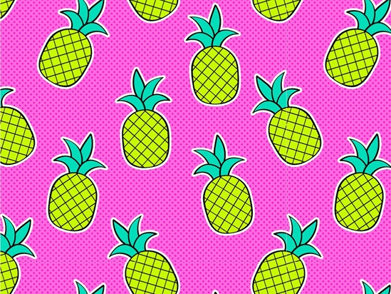 Poppin Pine Fruit Vinyl Wrap Pattern