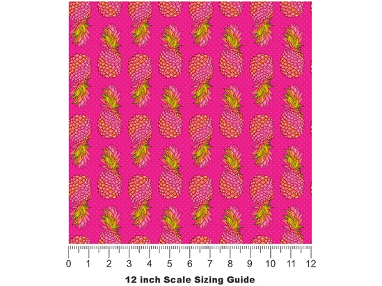 Red Spanish Fruit Vinyl Film Pattern Size 12 inch Scale