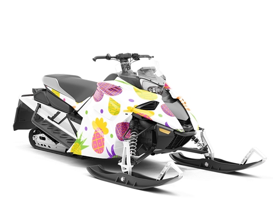 Tropical Treats Fruit Custom Wrapped Snowmobile