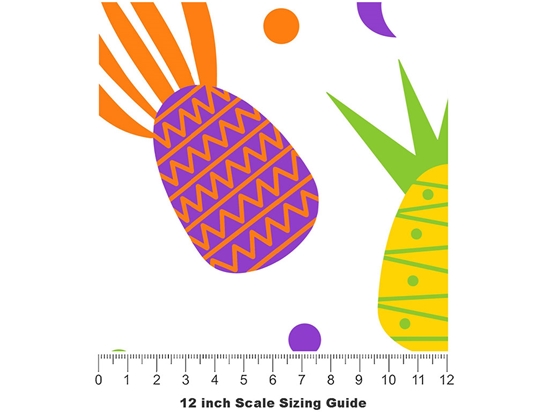 Tropical Treats Fruit Vinyl Film Pattern Size 12 inch Scale