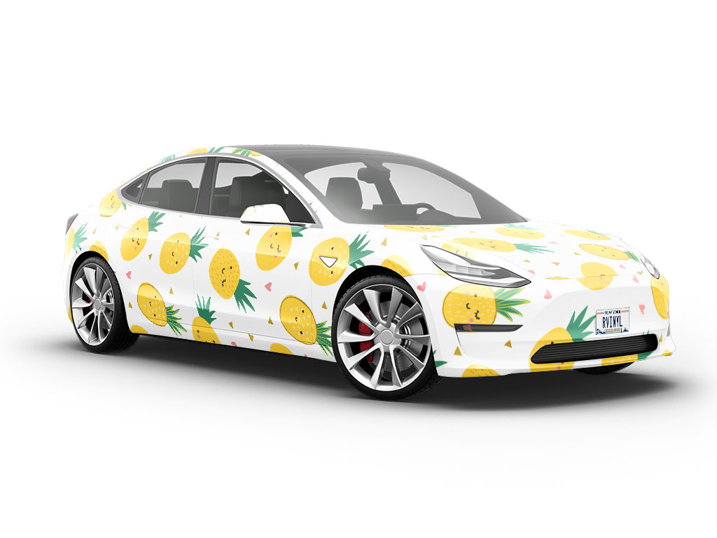 Wink and Smile Fruit Vehicle Vinyl Wrap