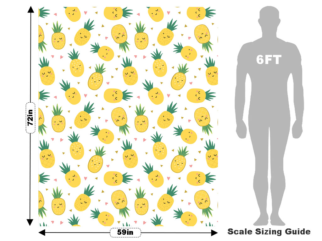 Wink and Smile Fruit Vehicle Wrap Scale