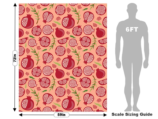 Oh Persephone Fruit Vehicle Wrap Scale