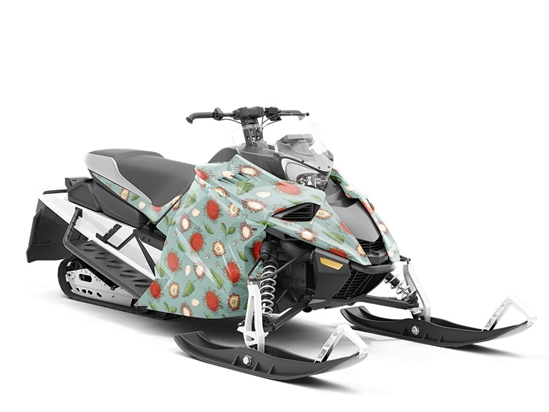 Messy Hair Fruit Custom Wrapped Snowmobile