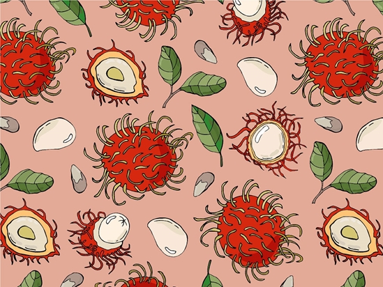 Queen Zaida Fruit Vinyl Wrap Pattern